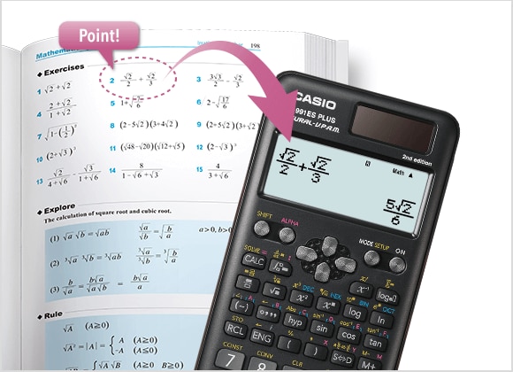 417 Functions New Casio FX-991ES Plus Non-Programmable Scientific Calculator 