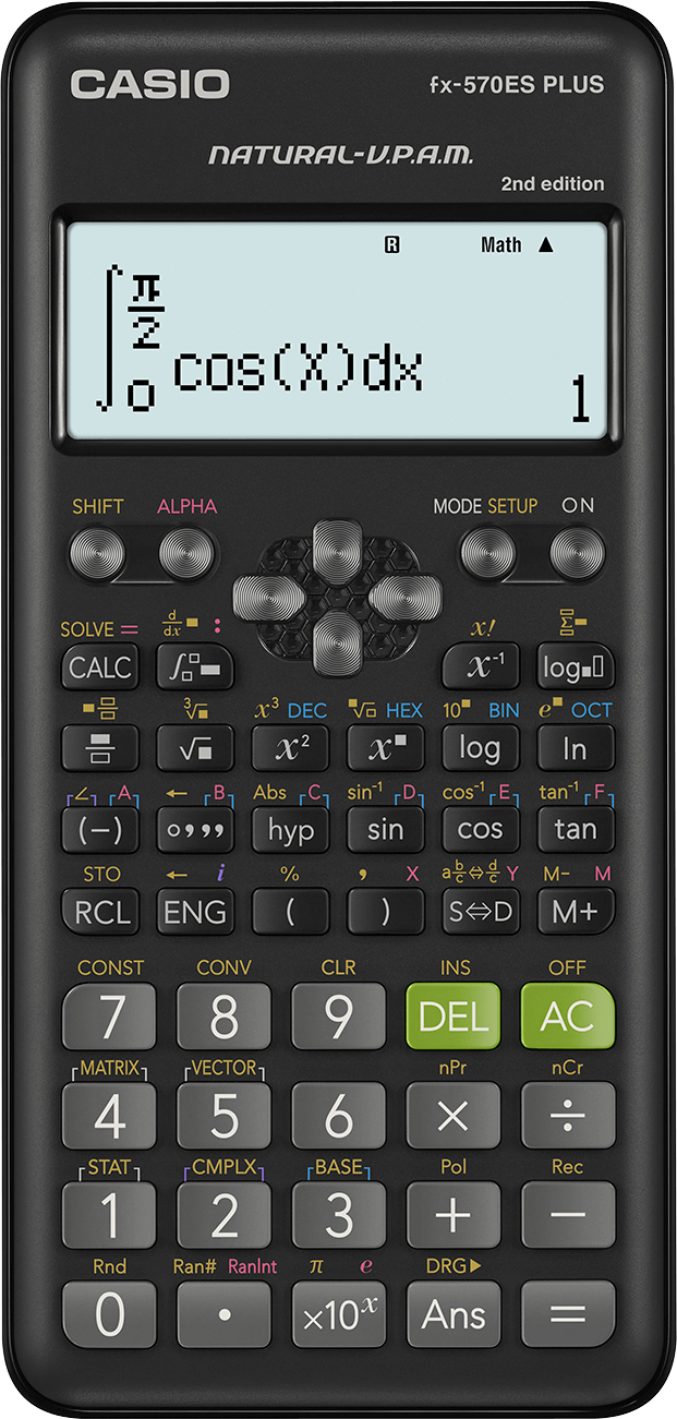 Fx 570ES PLUS 2nd Edition Non Programmable Scientific Calculator 