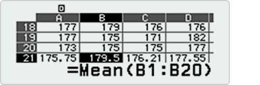 Spreadsheet Example 1