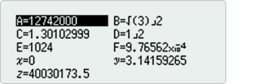 Detailed Lists on High-Resolution LCD Display Variable list