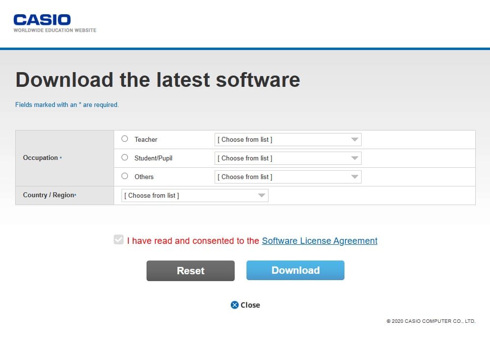 Download the latest software