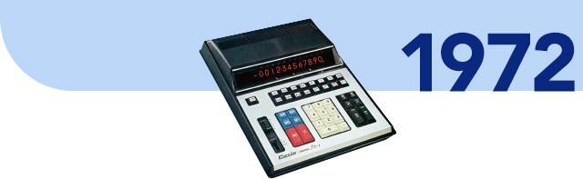 1972 - Release of Japan’s first scientific calculator, the fx-1