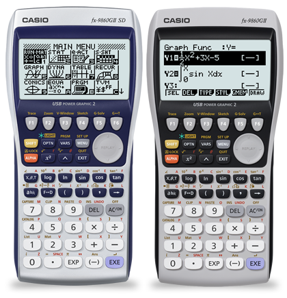 Genuine CASIO FX-9860GII SD Programmable Graphing Scientific Calculator w/ Case